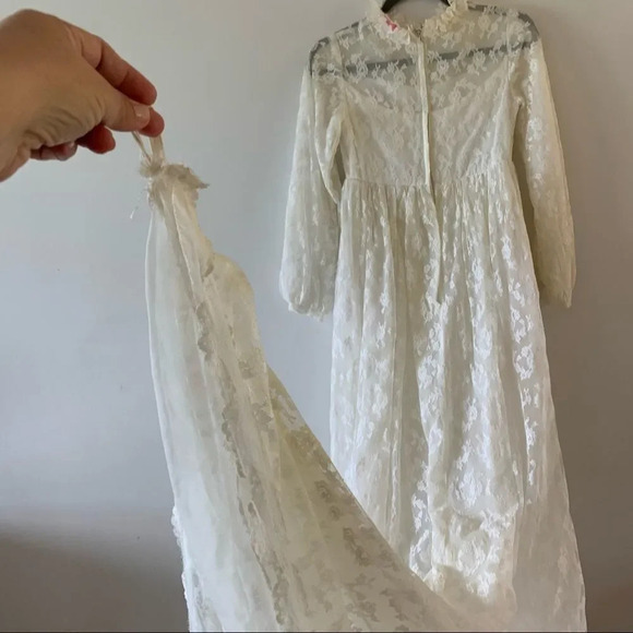 Vintage‎ Bridallure Prairie Lace Wedding Dress 70’s - Picture 10 of 15